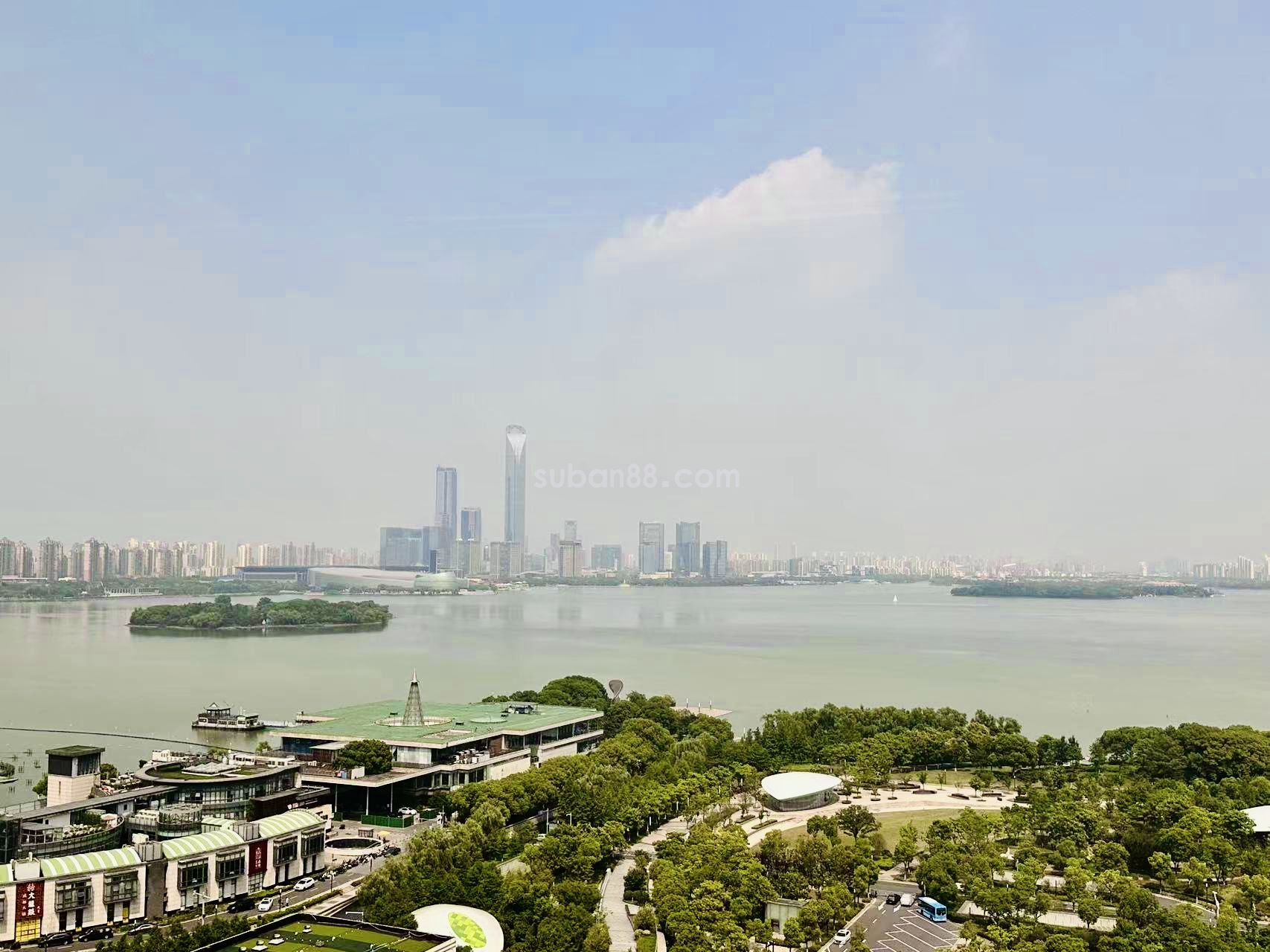 苏州中心大半层1268平 全方位湖景办公 -图4